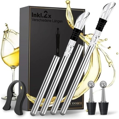 Chladicí tyčinka na víno Foonii stříbrná – Zboží Dáma