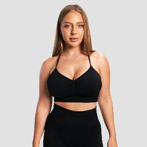 GymBeam Безшевен спортен сутиен Sculpt Black XL