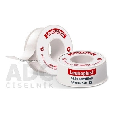 LEUKOPLAST SKIN SENSITIVE náplasť na cievke, 1,25cm x 2,6m, 1x1 ks