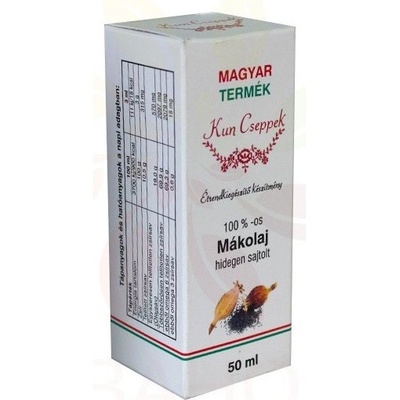 Kun cseppek 100% makový olej lisovaný za studena 50 ml