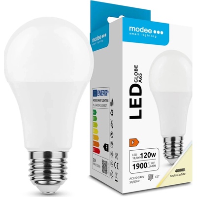 Modee Lighting LED žiarovka Globe A60 18,5W E27 270° 4000K 1521 lm ERP ML-G4000K18,5WE27