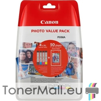 Canon Комплект 4 бр. мастилени касети Canon CLI-571XL Cyan/Magenta/Yellow/Black