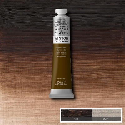 Olejová barva Winsor & Newton Winton 200 ml Vandyke Brown – Hledejceny.cz