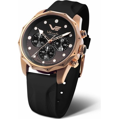 Vostok Europe JS20/125B751 Černý silikonový řemínek navíc