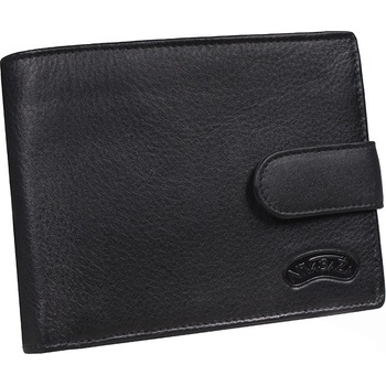 Nivasaža Pánská kožená peněženka N55 MLN B černá