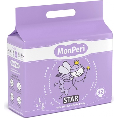 MonPeri STAR L 8-13kg 4 32ks