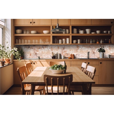 DIMEX ART Фототапет за кухня - фрагмент от стена с пукнатини 420 x 60 см