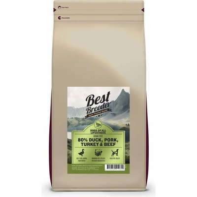 Best Breeder Wild 80 Duck & Pork & Turkey & Beef 10 kg
