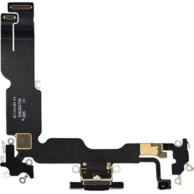 Flex iPhone 15 PLUS nabíjecí konektor black