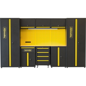 Topmaster Модулна система за работилница Topmaster 3300x480x1905 мм - с шкафове, дървен плот и панел (499999)