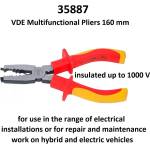 BGS technic Мултифункционални vde клещи 160 мм ; bgs 35887