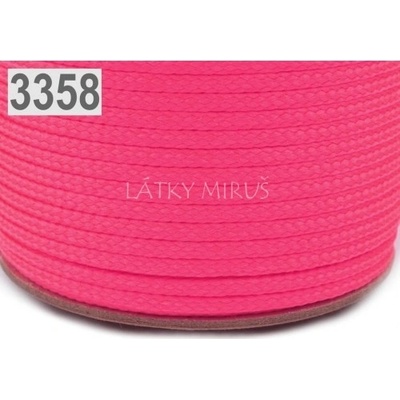 Šňůra pink PES Ø4 mm