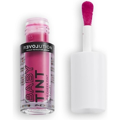 Revolution Relove Baby Tint tekutá lícenka a lesk na pery Fuchsia 1,4 ml