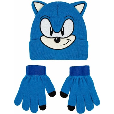 OEM Dětský zimní set Sonic the Hedgehog Ježek Sonic Tvář