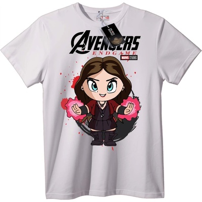 NOONEBRAND Тениска Avengers Endgame Ванда Чиби - 2XL, Black