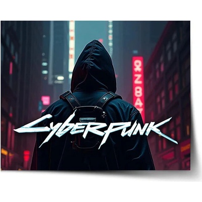 Sablio Plagát Cyberpunk 2077 Výhľad na mesto - 60x40 cm