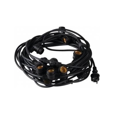 Kanlux LED light garland E27 GRL 15M15E27-B 15mb 15x max 10W IP44 black 35758