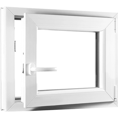 SKLADOVÉ-OKNÁ.sk REHAU Smartline+, otváravo - sklopné pravé 600 x 550