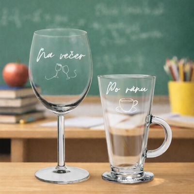 Nekupto Vtipná sklenice na víno s potiskem Můj pohár trpělivosti 440 ml