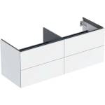 Geberit ONE - Шкафче за умивалник, 133x50x47 см, 4 чекмеджета, лъскаво бяло 505.266. 00.1 (505.266.00.1)