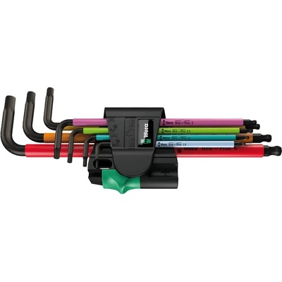 Wera Zástrčné kľúče 1,5 ÷ 6 mm Hex-Plus Multicolour Magnet BlackLaser 7 dielov 022534