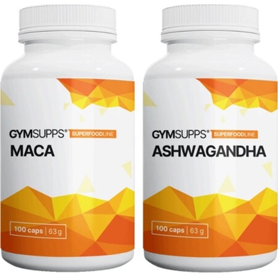 GymSupps Maca 100 kapsúl + Ashwagandha 100 kapsúl