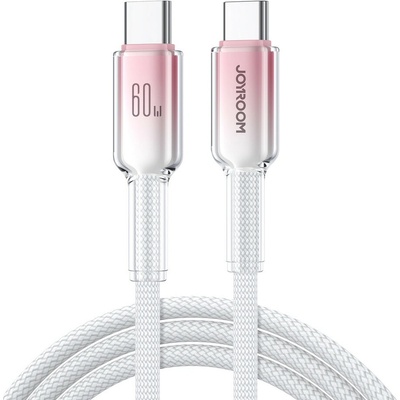 Joyroom S-A42 Crystal-Clear Series 60W USB-C USB-C 1,2m bílý