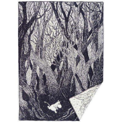 Klippan Vlněná deka Moomin on the run black Černá 130x180