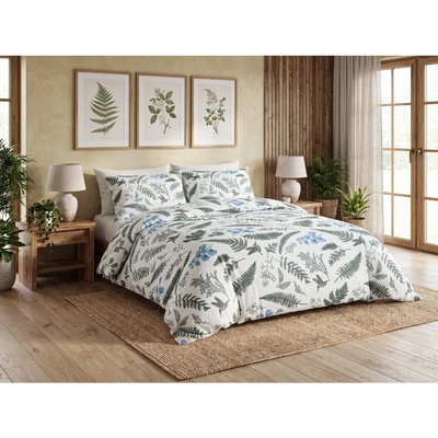 Textilomanie Obliečky z mikrovlákna FERN LEAVES vzorované 70x90 140x200