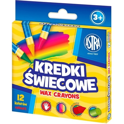 Astra voskovky okrúhle 12 farieb