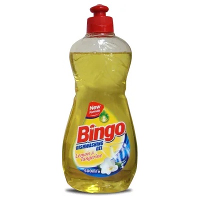 Bingo препарат за миене на съдове, 400мл, Лимон