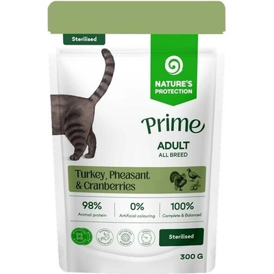 NATURE´S PROTECTION Cat Prime Sterilised krocan a bažant 300 g