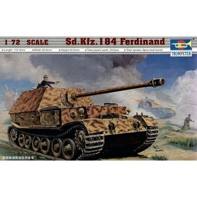 Trumpeter Plastikový model tanku 07205 Sd.Kfz.184 Ferdinand 1:72