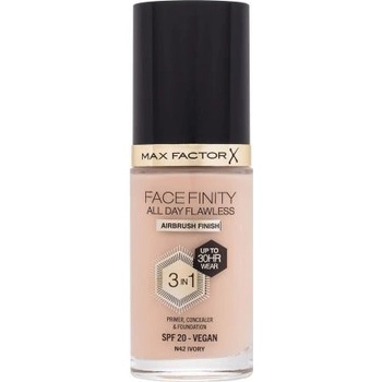 Max Factor Facefinity All Day Flawless SPF20 tekutý make-up s uv ochranou n42 ivory 30 ml