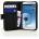 Samsung I9300 Galaxy S III Wallet Калъф Черен + Протектор