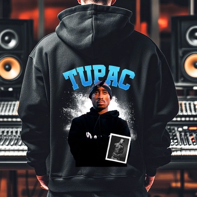 2Pac Мъжко Худи Tupac Shakur 4PR-519 - Черен , размер