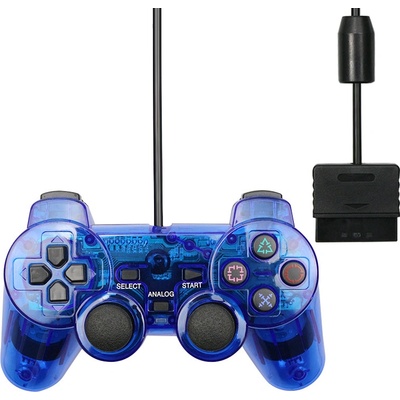 PSko Drátový ovladač pro PS1 a PS2 modrý E10084