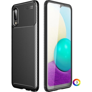 Image 1 of Samsung Galaxy A02 Удароустойчив Carbon Fiber Калъф и Протектор