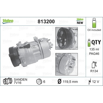 Kompresor, klimatizace VALEO 813200