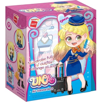 Qman Конструктор, Qman, Уна, Стюардеса, 64 части (Q34011-1)