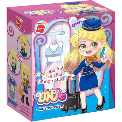 Qman Конструктор, Qman, Уна, Стюардеса, 64 части (Q34011-1)