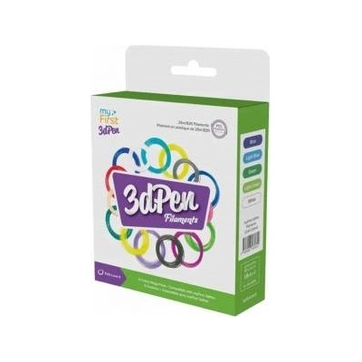 NoboKids Filament Refills 5x 5m Filament for 3D PEN Make MyFirst PCL 1.75mm / Cool Colors / FP3301AC-CC01