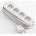MicroConnect 4-way power stripno earth, 1, 5m white