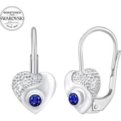 SILVEGO zlaté dětské s přírodním čirým topazem Swarovski Gemstones SILVEGOG70205B
