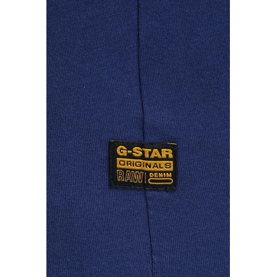 G-Star Raw Памучна тениска G-Star Raw в синьо с изчистен дизайн (D24449.336)