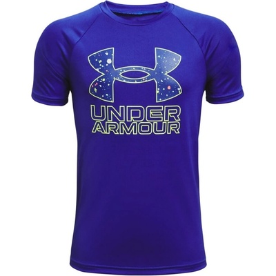 Under Armour Tech Hybrid Prt Fill T-Shirt blue/yellow Under 1363281-409