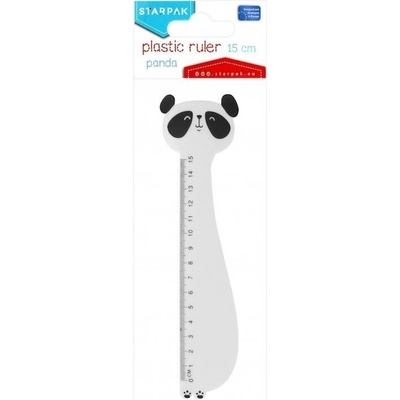 Starpak pravítko panda 15 cm biela 491023