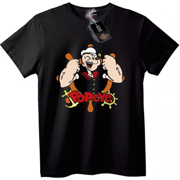 NOONEBRAND Тениска Popeye Котва - XS, Black