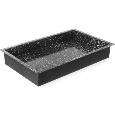 Hendi Zásobník Convectomat Classic GN 1/1 - 530x325x80 mm - černý, smaltovaný