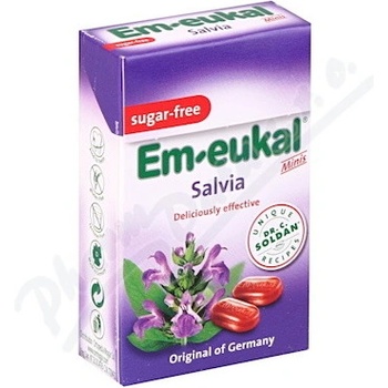 Em-Eukal Šalvějové dropsy s vitamínem C 40 g krabička